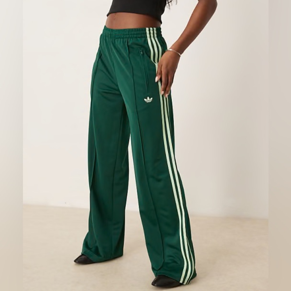 Adidas Green classic firebird loose Track Pants • Size small